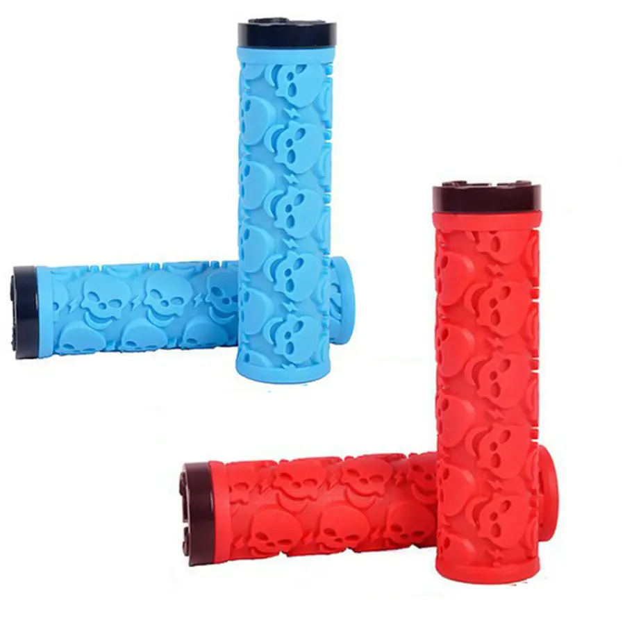 

Mountain Bike Handle Lockable Anti-slip Cycling Handlebar Rubber Bicycle Grips Fixed Gear Bike Cover Rubber Double Side Lock-on