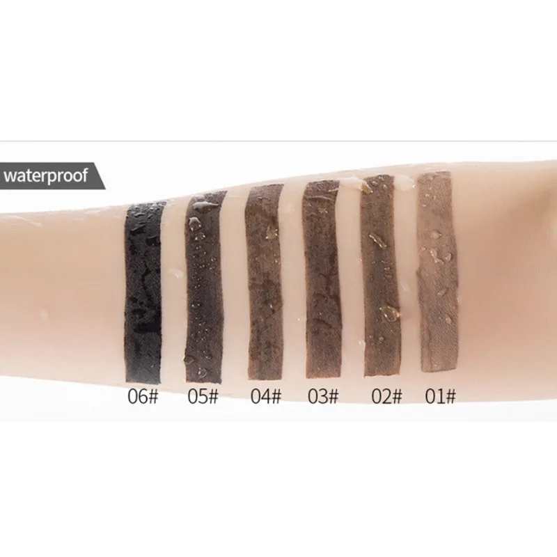 Farres Brand 6 Color Natural Liuqid Eyebrow Pomade Gel Long Lasting Brows Paint Pigment Black Eyebrow Enhancer Eye Brow Tint Farres Brand 6 Color Natural Liuqid Eyebrow Pomade Gel Long Lasting Brows Paint Pigment Black Eyebrow Enhancer Eye Brow Tint