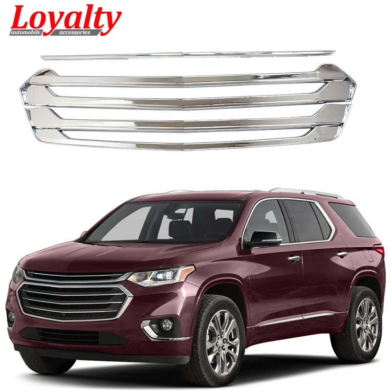 Loyalty Chome Grille for 2018 Chevrolet Traverse Front Grill Cover Trim