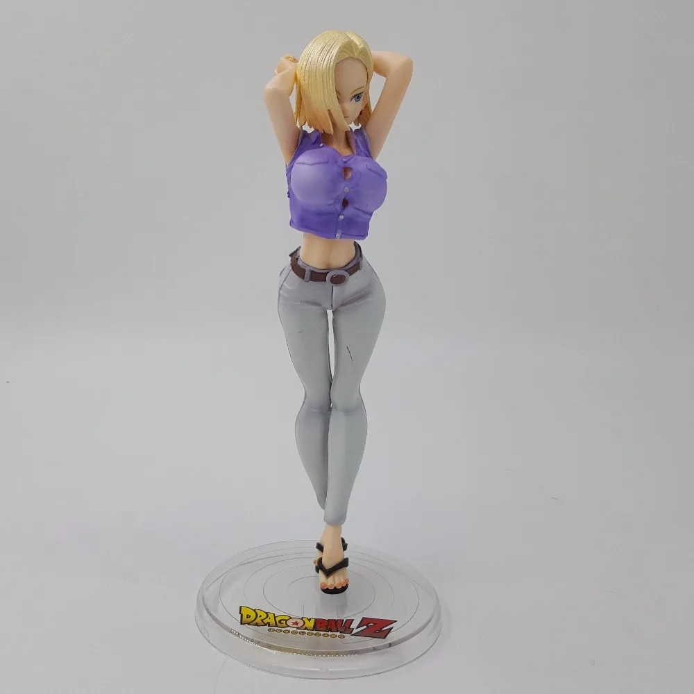 Экшн фигурки из ПВХ Драконий жемчуг Z Android 18 аниме лазурь супер привлекательная