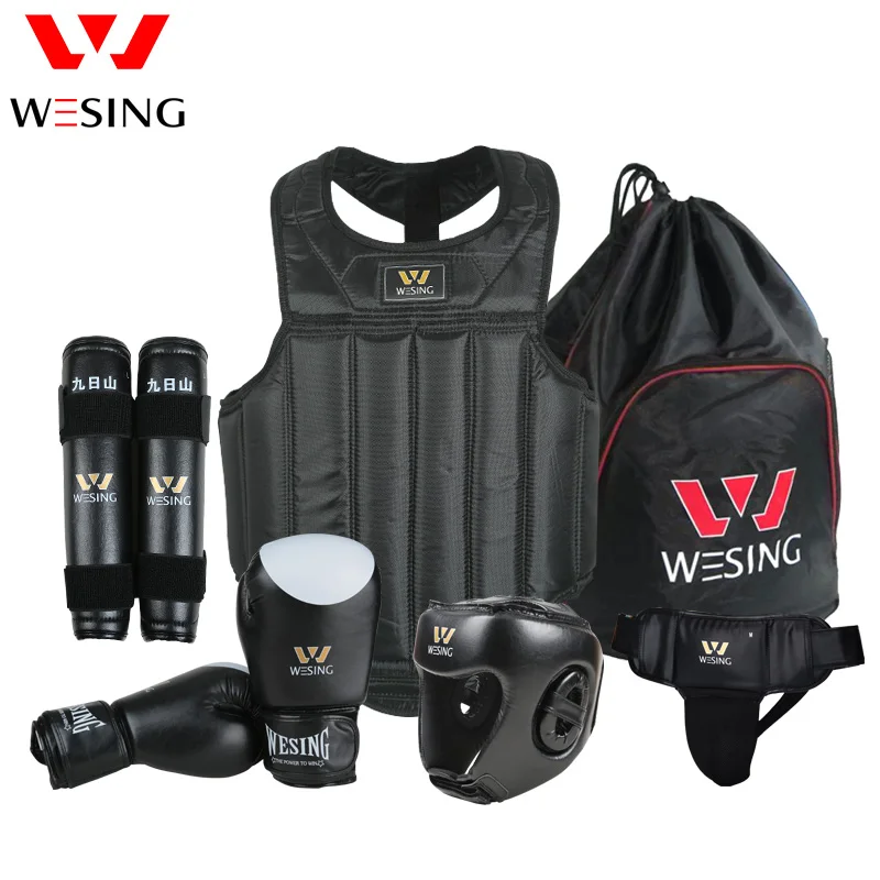 Комплект Wesing wushu sanda комплект из 6 предметов защитная Шестерня для головы