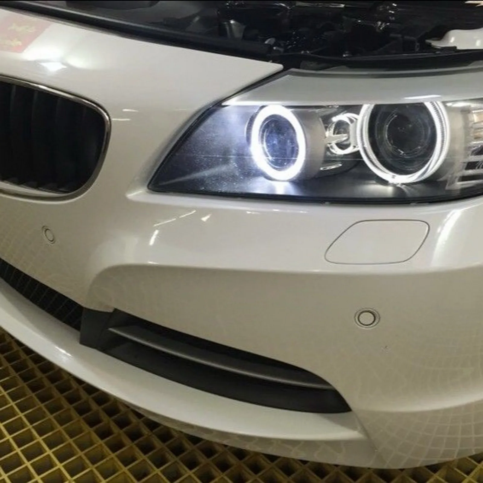 ANGRONG для BMW LED Ангельские Глазки 120 Вт галогенная лампа H8 E82 E90 E92 E60 E61 E63 E84
