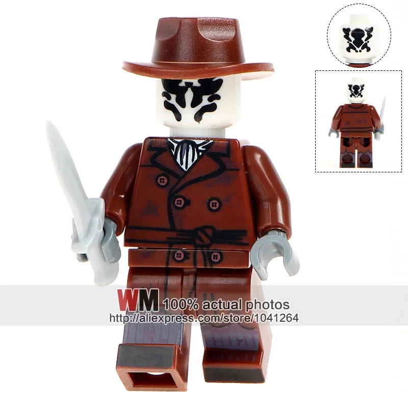 

Single Sale PG365 Rorschach Walter Kovacs Super Heroes Watchmen Building Blocks Assemble Education Children Gift Toys