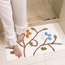 Высокий трехмерный цветочный дизайн тессельная кромка хлопковый ковер для прикроватной гостиной tapetes para Каса сала коврик для гостиной