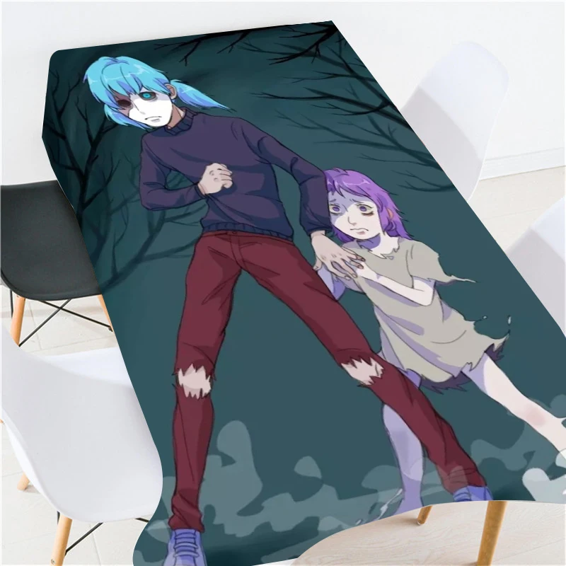 

2019 Sally Face Tablecloth European And American Creative Cartoon Pattern Household Tea Table Cloth Table Cloth Round Table