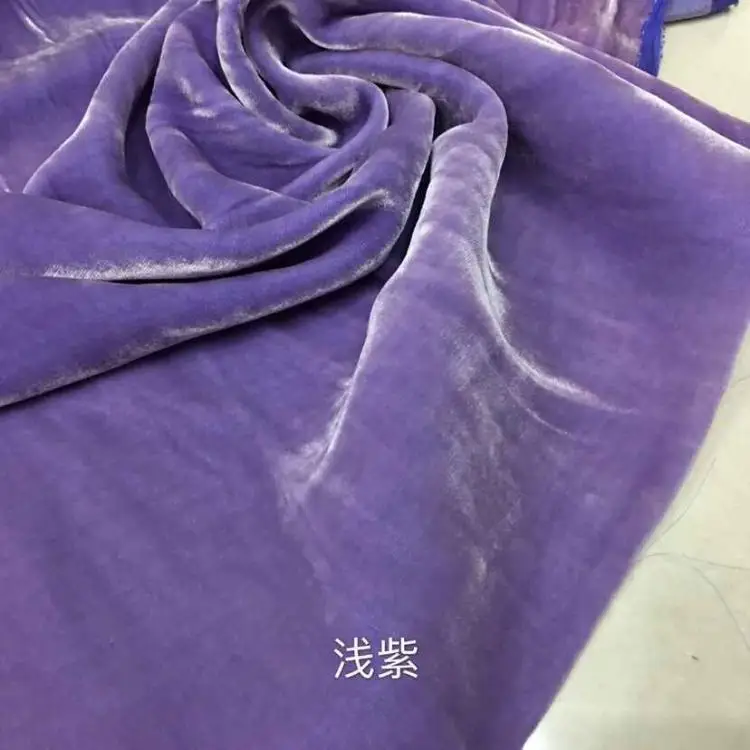 100x114 см Класс однотонные, шелковые Undercloth реальный бархат Cheongsam Золотой Вельветовое платье шелковое Вельветовое Платье Шелковые ткани высокого качества;