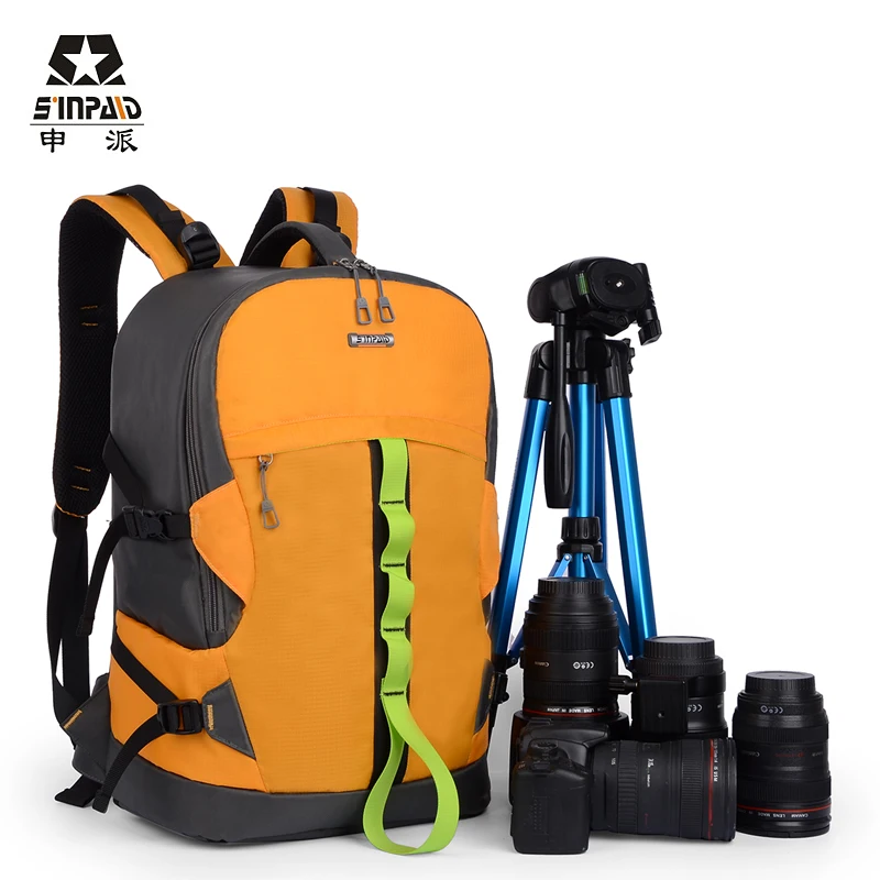 

Sinpaid Ultra Durable Wear-resistant Waterproof Anti-theft Prevent Vibration Travel Camera Bags Weight Reduction SLR Backpack