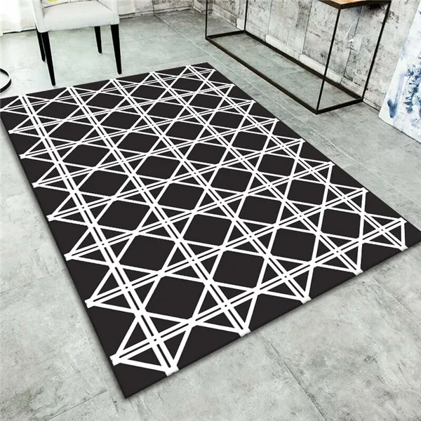50*80cm Nordic style 3D printed floor mats bedroom living room bedside