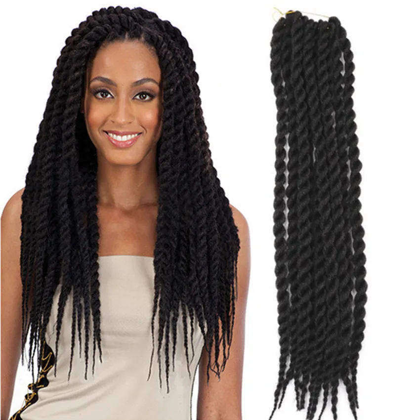 24inch Twist Rope font b braid b font Braiding Hair synthetic font b braid b font