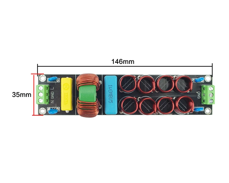 GHXAMP 4400 Вт 20A фильтр питания EMI высокочастотные фильтры высокий ток для усилителя Динамик электронные аксессуары