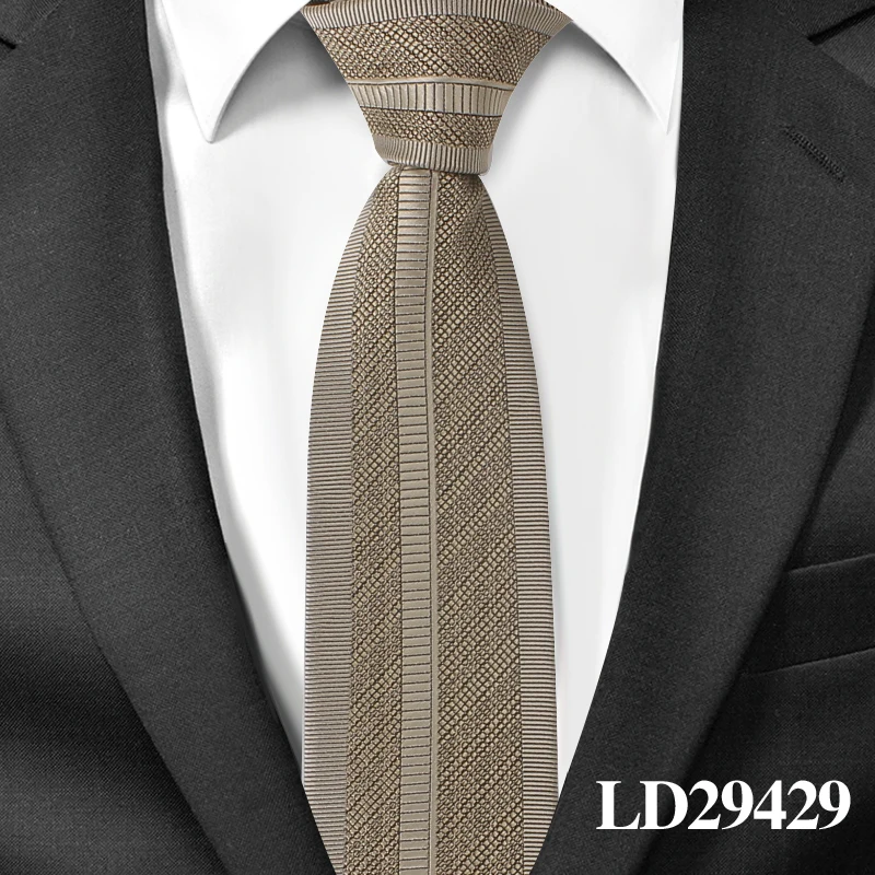 Модные Галстуки Для худой шеи для мужчин, повседневный галстук для костюма Gravatas, синие мужские галстуки s для бизнеса, свадьбы, ширина 6 см, тонкие мужские галстуки - Цвет: LD29429