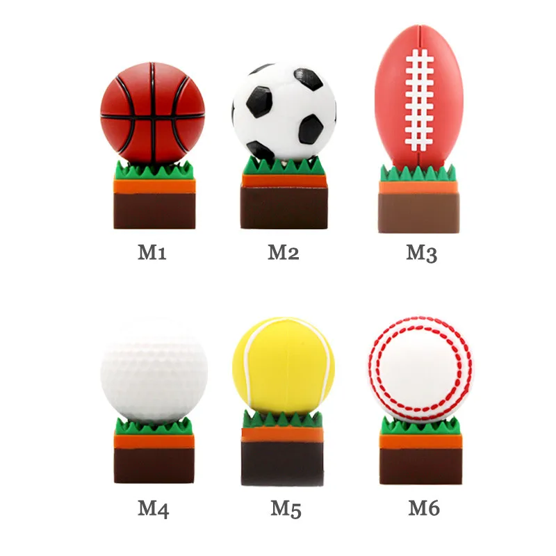 

Cartoon pen drive basketball football rugby golf tennis usb flash drive 64gb 32gb 16gb 8gb 4gb sports ball memory stick pendrive