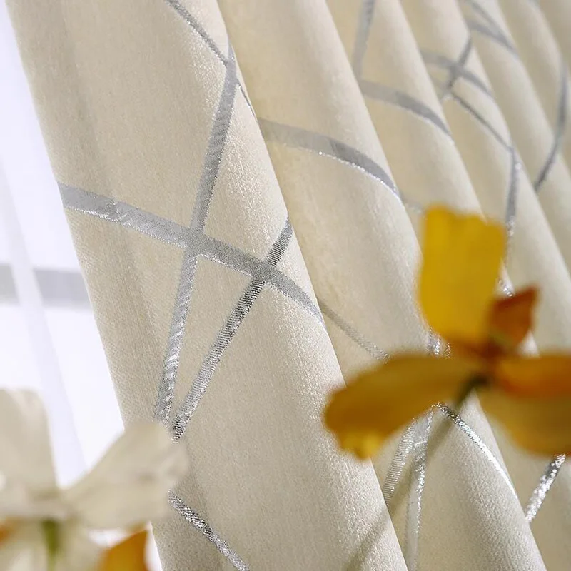 Роскошные Дамасские европейские оконные Элегантные плотные занавески, ткань для гостиной, серые жаккардовые занавески, прозрачные белые тюлевые WP293-3 - Цвет: Off-White Cloth
