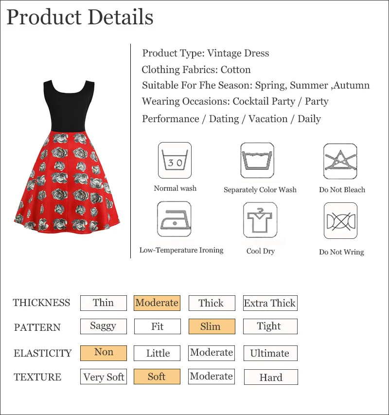 ShejoinSheenjoy Hepburn O-Neck Printing Summer Dresses Women Sleeveless Red O-Neck Dresses Sundress Ladies Ball Gown Dress (12)