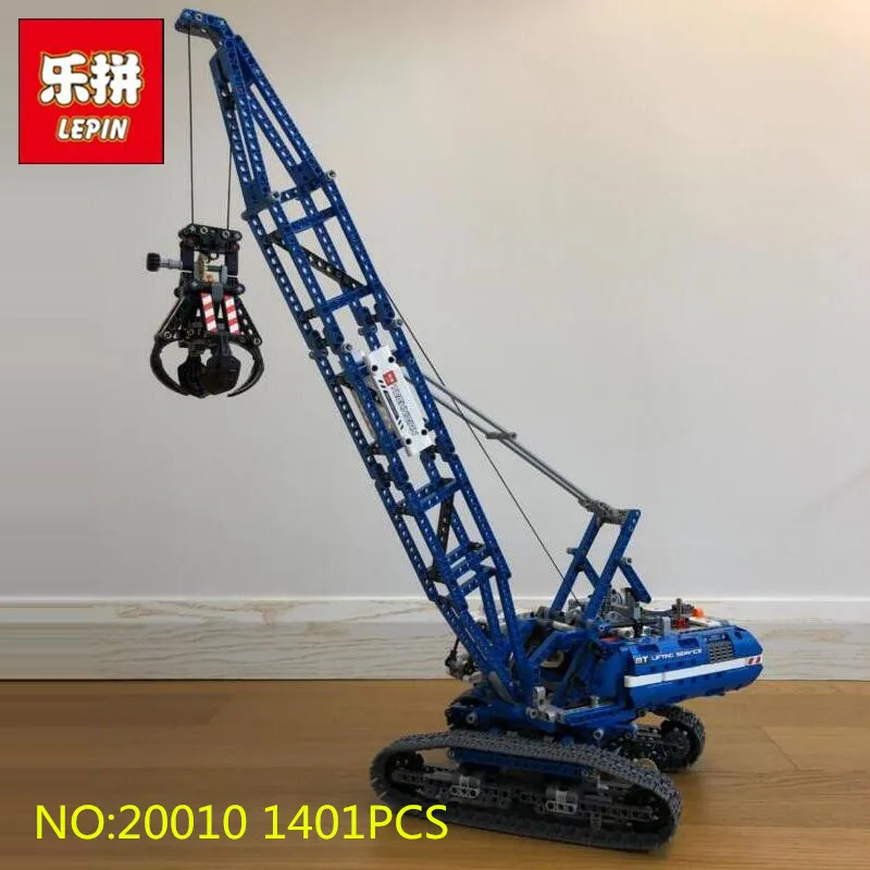 

LEPIN 20010 1401Pcs Technic Series Crawler Crane Model Building Kits Blocks Bricks Children Toys Gift Educational Toys