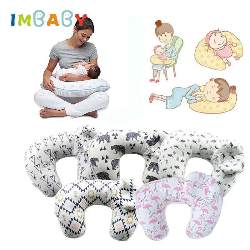 

Baby Nursing Pillows Maternity Baby Breastfeeding Pillow Infant Cuddle U-Shaped Newbron Cotton Feeding Waist Cushion 2Pcs/Set