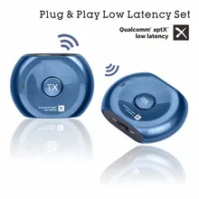 Avantree PLUG & PLAY aptX Low Latency Bluetooth Transmitter and Receiver Set for TV, Headphones, 3.5mm Wireless Audio Adapter