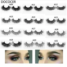 1 пара 3D норковые ресницы ручной работы индивидуальные натуральные накладные ресницы для красоты макияж Поддельные ресницы Extension-A12