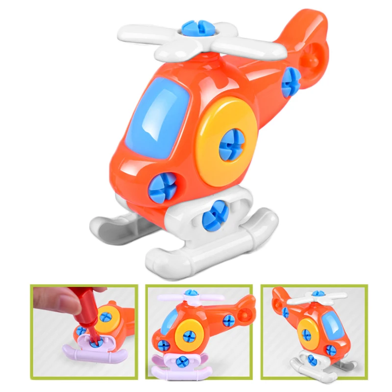 Education-Kids-Modelo-Plane-Toys-Early-Learning-Puzzle-Toys-Airplane-Disassembly-Assembly-Handicrafts-Boys-Gift