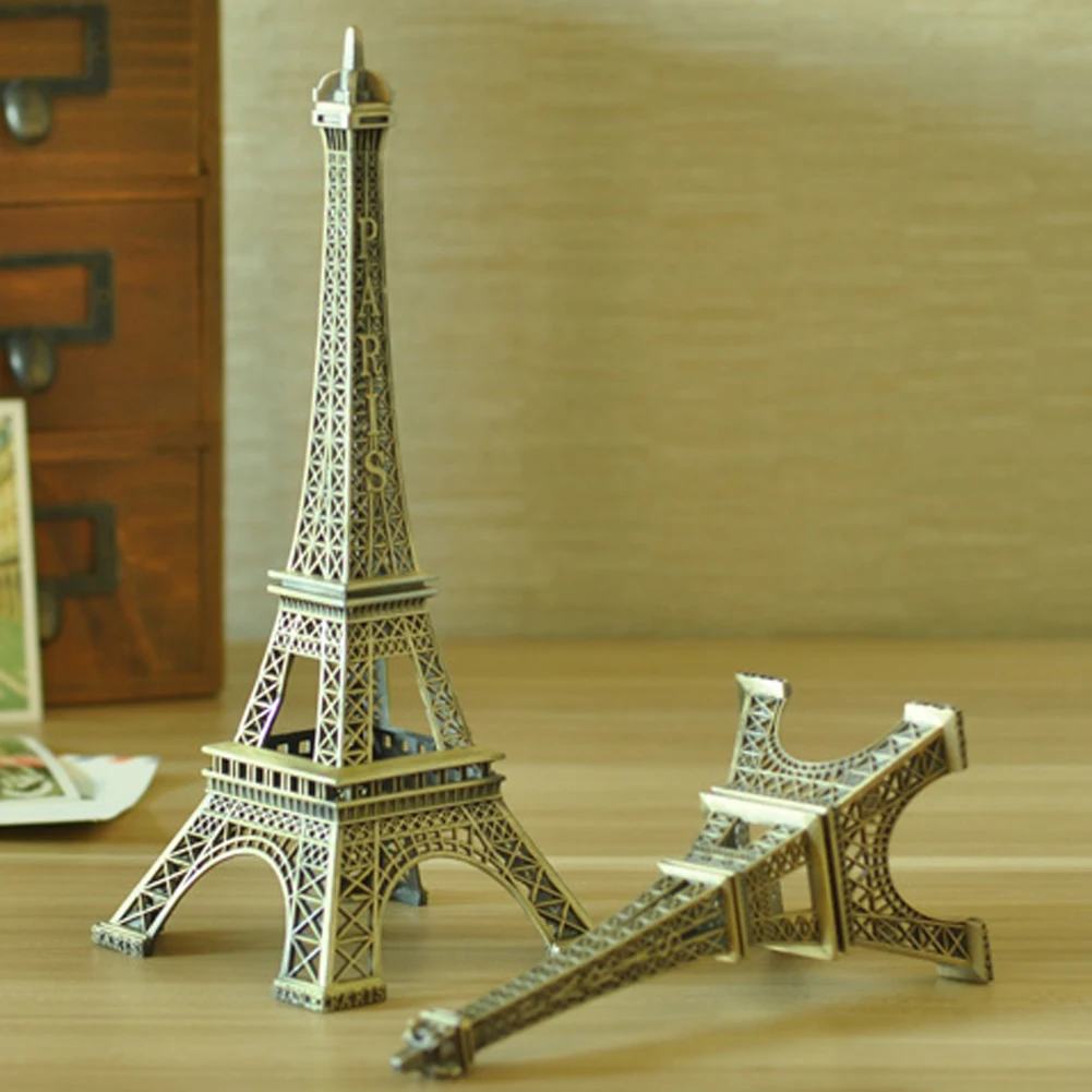 

Bronze Color Paris Tower Metal Crafts Statue Model Home Decors Alloy Different Size