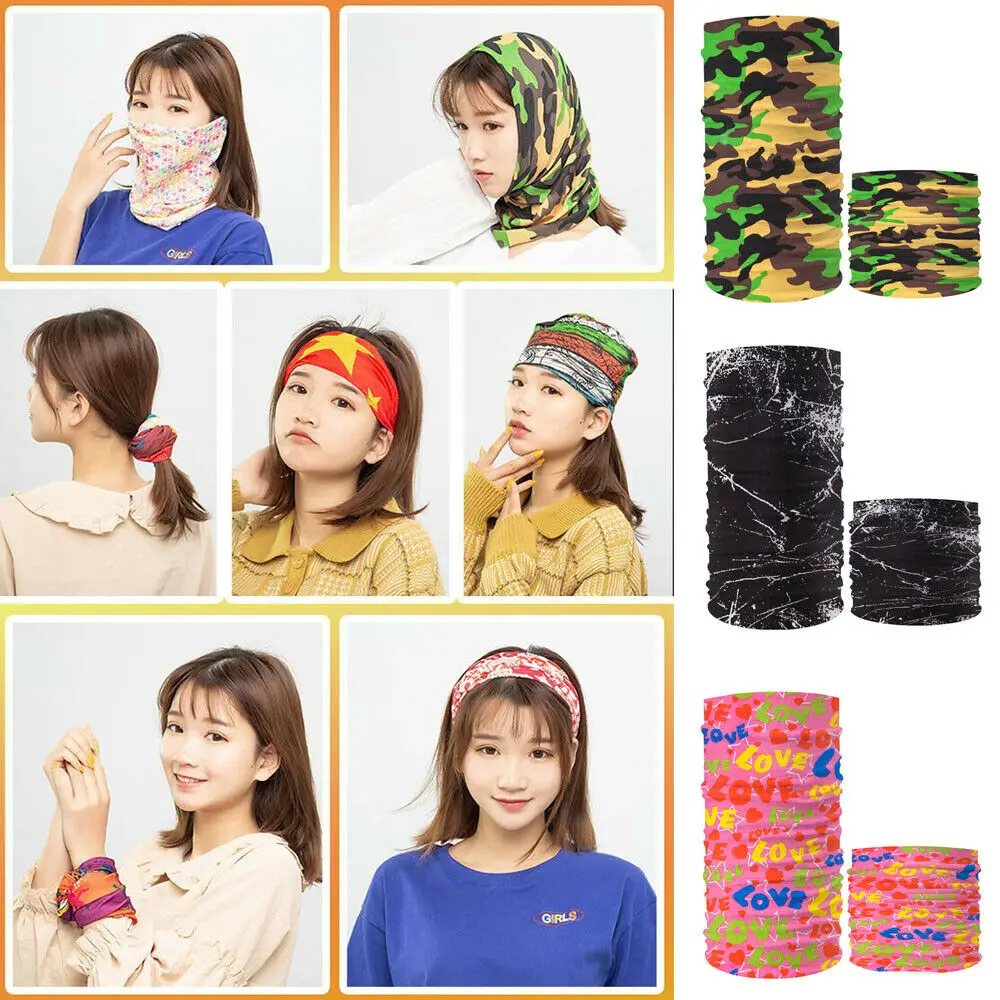 Headbands Diamond Headwear Bandana Sweatband Gaiter Head Wrap Mask Neck Outdoor Scarf