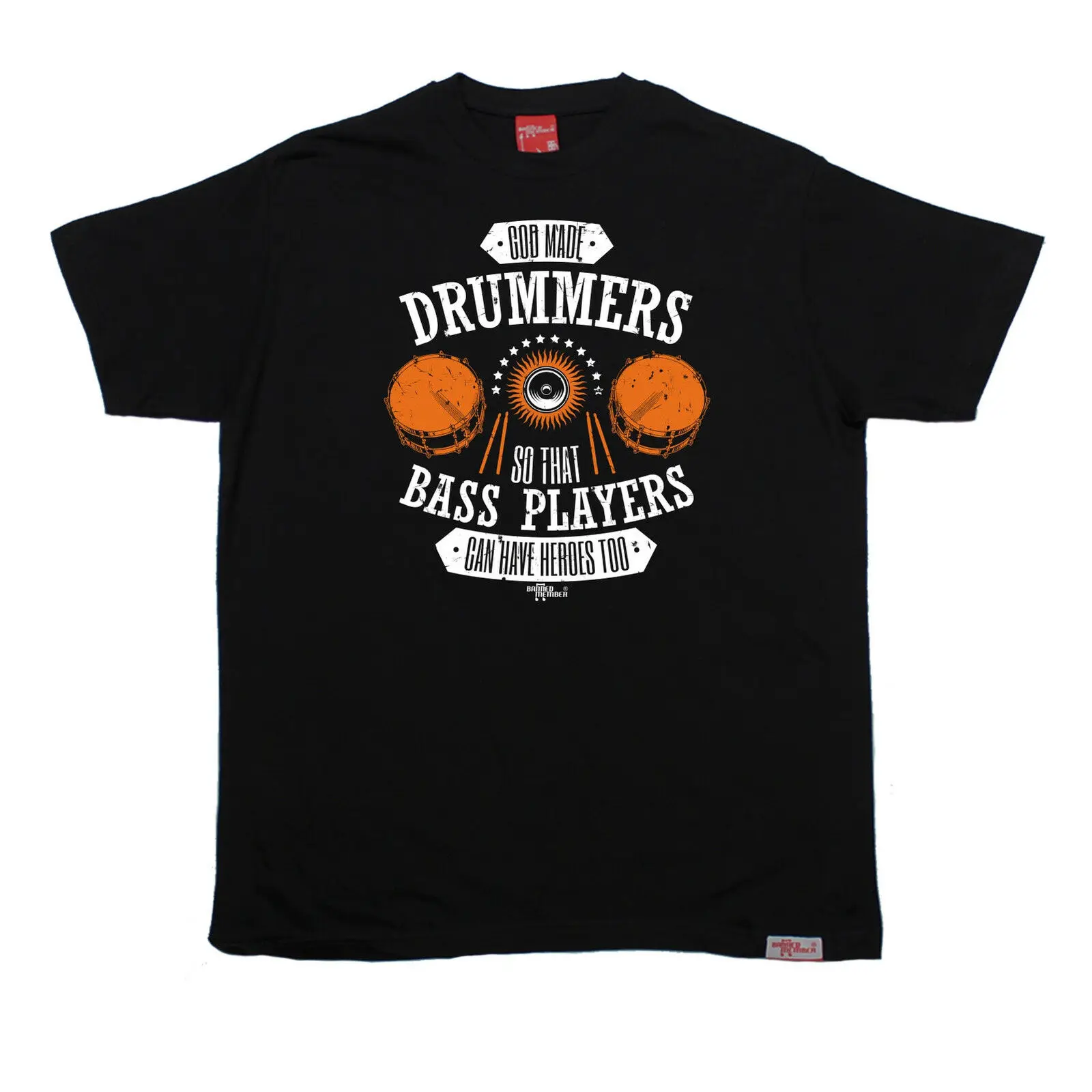 God Made Drummers So Bass Players beanned Member футболка на день рождения барабанный барабанщик
