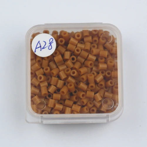 2.6mm 500 Pcs in box Mini Hama Beads 84 colors can choos Available Quality Guarantee perler PUPUKOU Beads Activity Fuse Bea - Цвет: A28