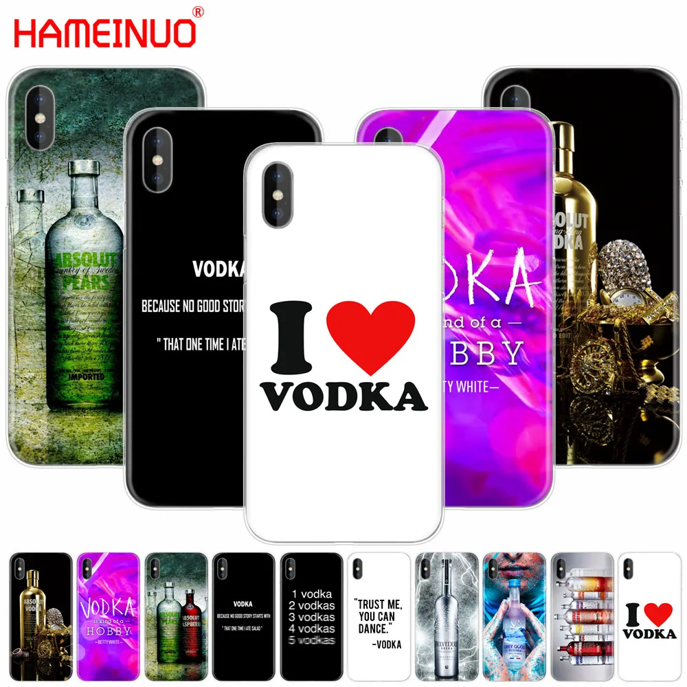 Чехол для мобильного телефона HAMEINUO I LOVE Vodka iphone X 8 7 6 4 4s 5 5s SE 5c 6s plus|Бамперы| |