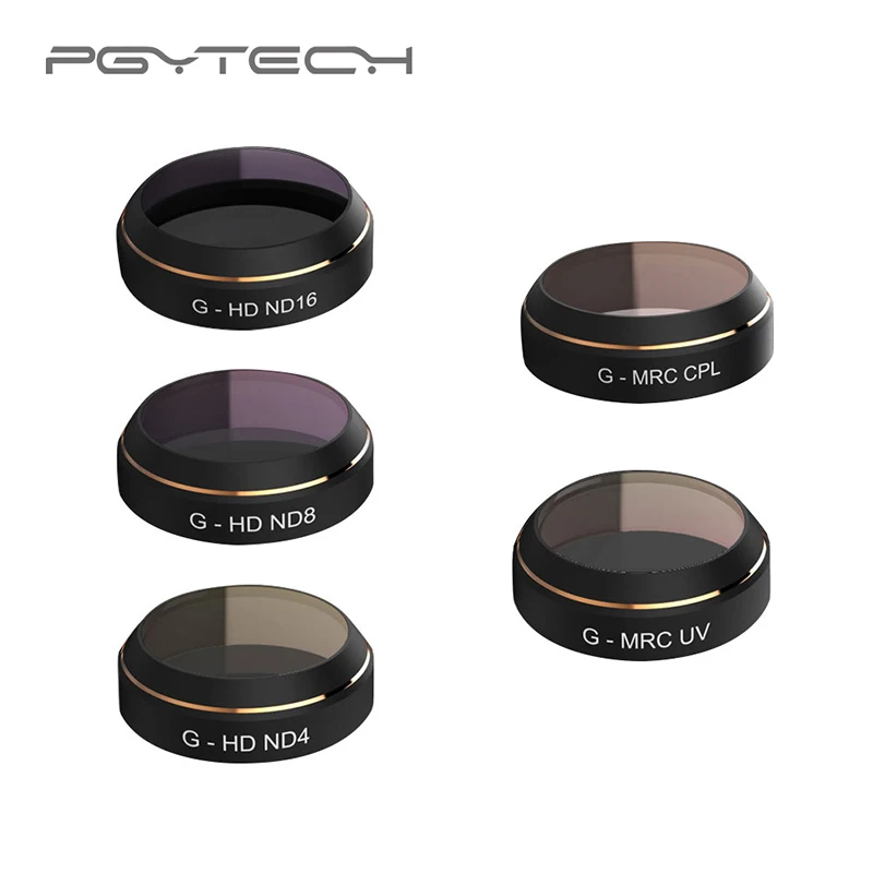 PGYTECH DJI Mavic Pro аксессуары фильтры для объективов G-UV ND4 8 16 32 CPL UV HD градиентный цветной фильтр Дрон карданный Радиоуправляемый квадрокоптер запчасти