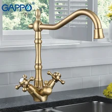 Gappo фильтр для воды краны латунь кухонная раковина смесители цвет Кухня Смесители двухслойные напиток фильтр воды смесителя раковина G4398-2/3