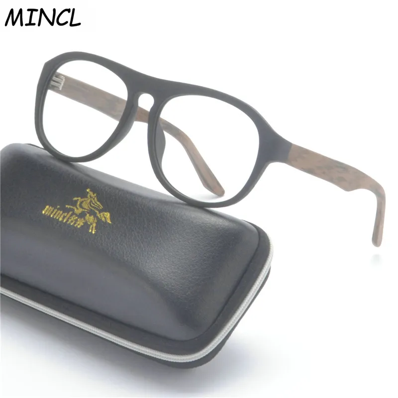 

Vintage Oversized pilot Wood Eyeglasses frames Men Myopia Retro Eyewear Glasses Wooden Women Clear lens Frame FML