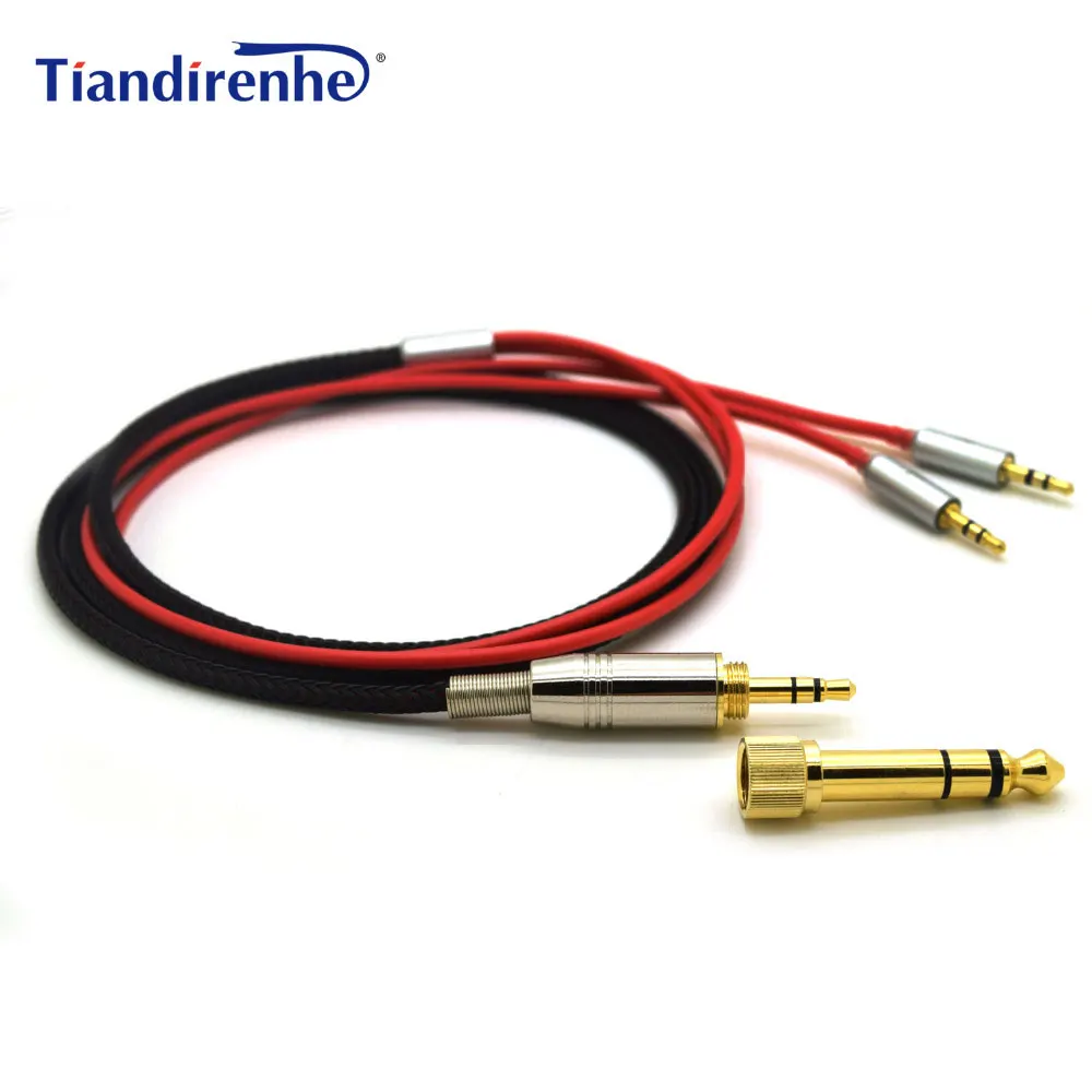 Для Hifiman HE400S HE-400I HE560 HE-350 HE1000 V2 Замена кабеля наушников 3 5 мм Мужской 6 35 до 2x2