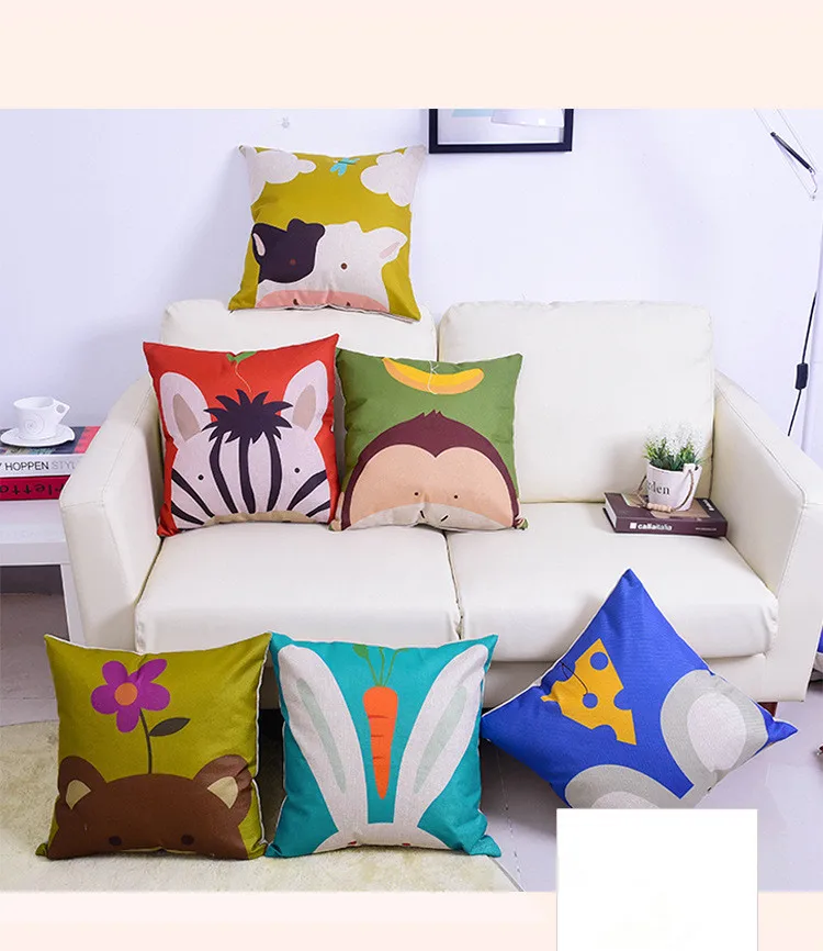 1 قطعة الكرتون الأزياء الترفيه أريكة وسادة مكتب تأثيث المنزل صوفا ديكور رمي سادة مع كور أوو 042