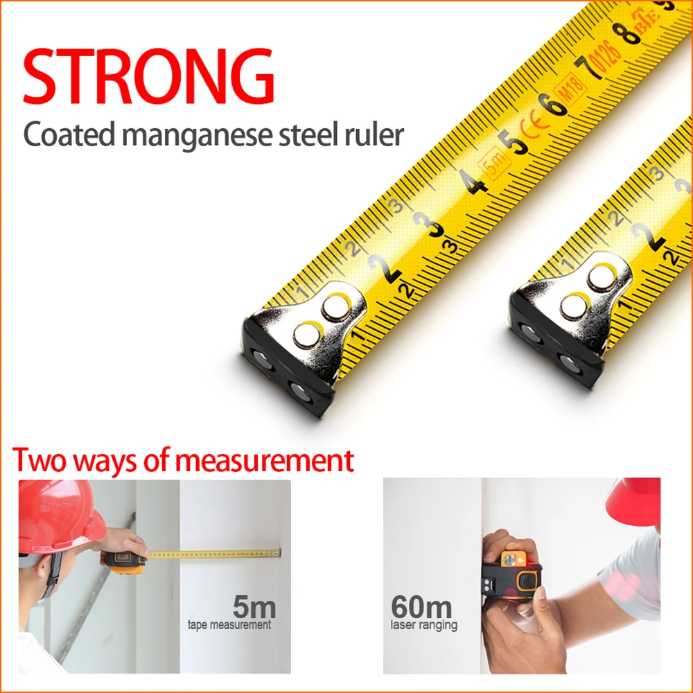 SNDWAY Laser Distance Meter Rangefinder Range Finder Hunting 40M 60M Laser Tape Measure Digital Retractable 5M Distance Meter SNDWAY Laser Distance Meter Rangefinder Range Finder Hunting 40M 60M Laser Tape Measure Digital Retractable 5M Distance Meter