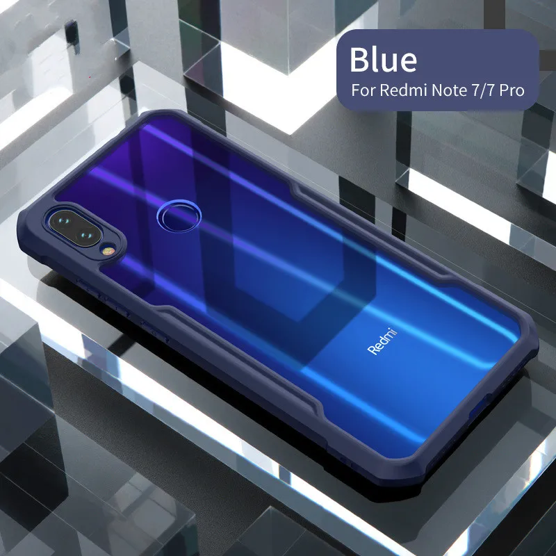 Противоударный чехол для телефона Red mi Note 7 Pro Xiaomi mi 9 mi 9 SE mi 9 T K20 K20Pro защитный красный mi Note 7 с бампером Beetle - Цвет: Синий