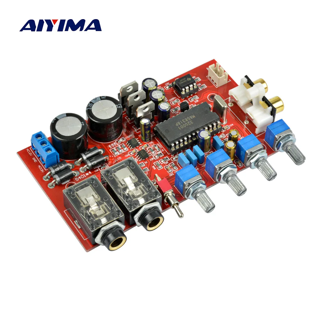 AIYIMA M65831AP + NE5532 предусилитель доска с караоке fuction двойной AC12V-0-12V | Электроника