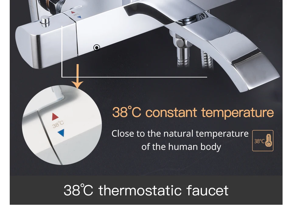 GAPPO смеситель для душа s Термостатический смеситель для ванной, смеситель для ванны, смеситель для ванны, настенный дождевой душевой набор, смесители