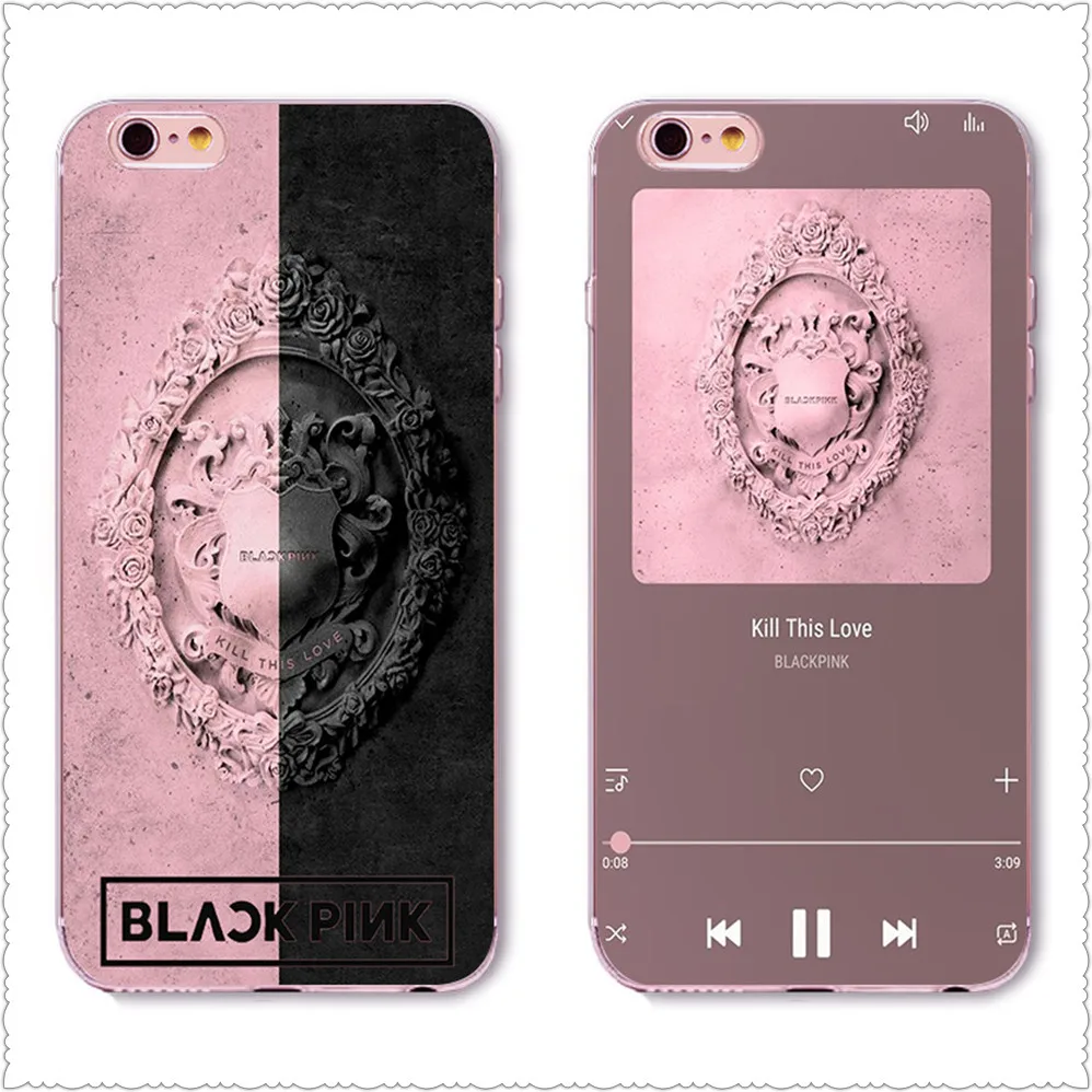 

Kill This Love BLACKPINK Case For iPhone X XS Max XR 8 for SamsungS7 S8 S9 JISOO JENNIE LISA Silicone Cover