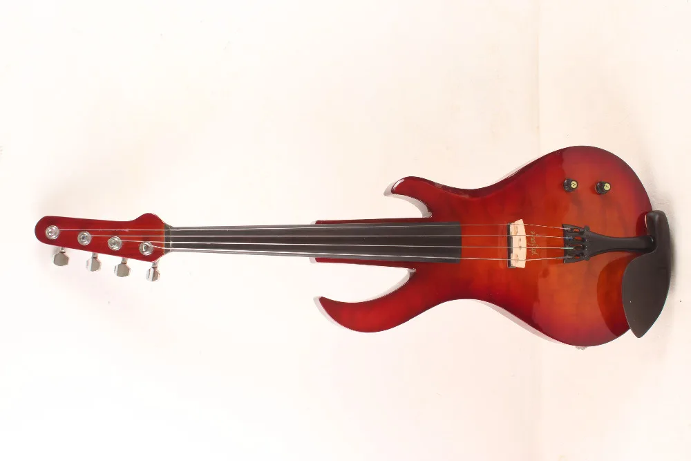 

4 String Electric Violin New 4/4 Flame guitar shape Solid wood Powerful Sound fret 2#
