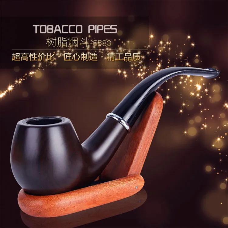 

New 1pcs Black Smoking pipe bending type Tobacco Pipe Smoking accessories