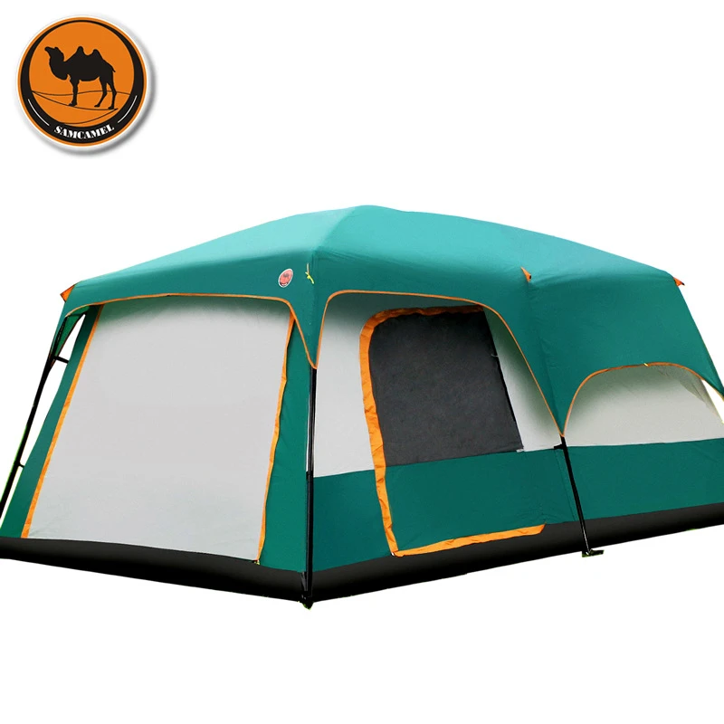 6/7/8/9/10 12 personas camping 4 temporada tienda de campaña tienda de dos dormitorios espacio tienda de campaña de calidad|Tiendas| - AliExpress