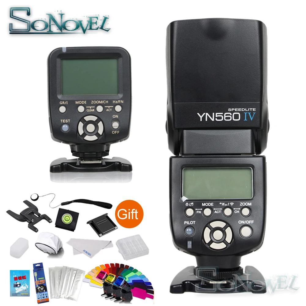 Yongnuo YN-560IV LCD display Wireless Camera flash with YN-560TX-C controller trigger kit for canon SLR cameras | Электроника