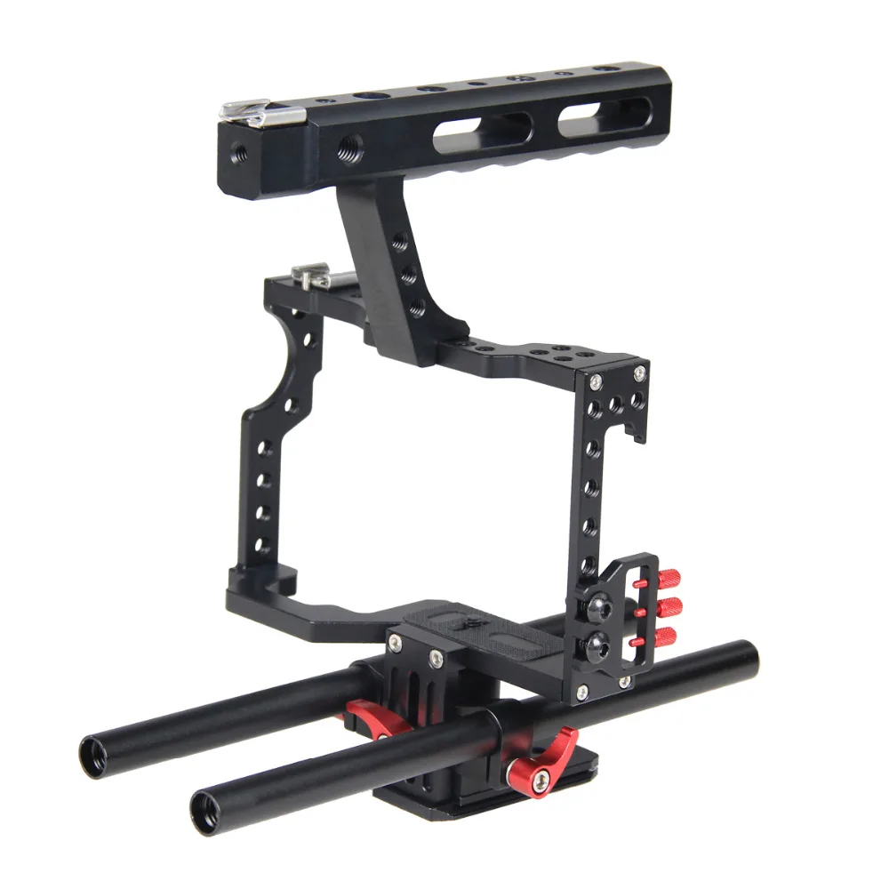 Professional Camera Shoulder Rig Dslr Cage Kit Stabilizer +top Handle