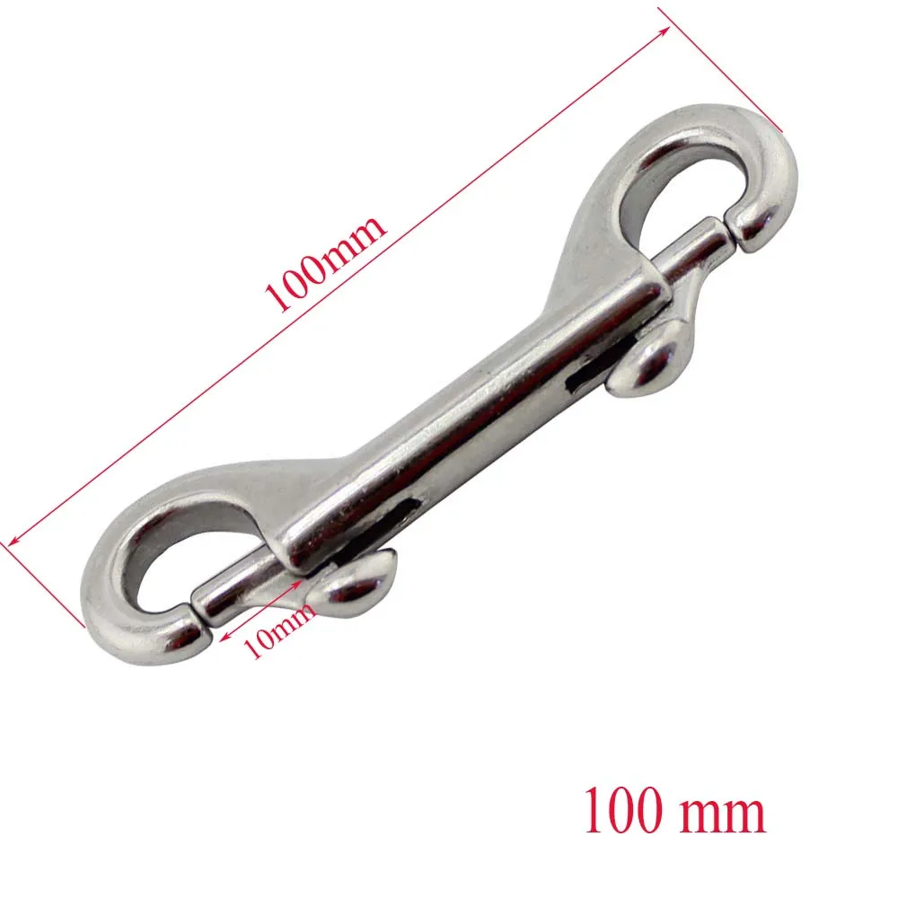 

Scuba Diving 90mm 100mm 115mm 316 Stainless Steel Hook Double Ended Bolt Snap Buckle Metal Clip