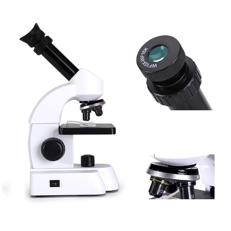 Профессиональный Биологический микроскоп 40X-640X студенческий учебный лабораторный микроскоп детские развивающие игрушки