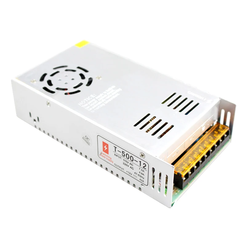 AC110/220 V до 12V dc светодиодный трансформатор 12v 500w импульсный источник питания ac