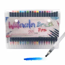 20 видов цветов картина Расширенный Мягкой Щетки Акварель маркер чернилами творческой каллиграфии ручки рисунок эскиз художников