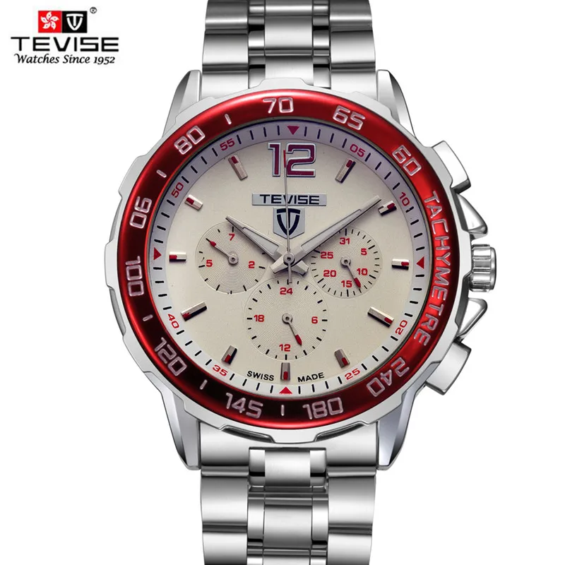 

TEVISE men watches stainless steel sport automatic Mechanical watch Water Resistant calendar luminous military Relogio masculino