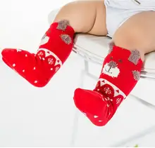3 Pairs Cotton Children's Christmas Socks Cotton Baby Socks Long Tube New Year Red Socks Tube Baby Socks 0-3Y 3 Pairs Cotton Children's Christmas Socks Cotton Baby Socks Long Tube New Year Red Socks Tube Baby Socks 0-3Y