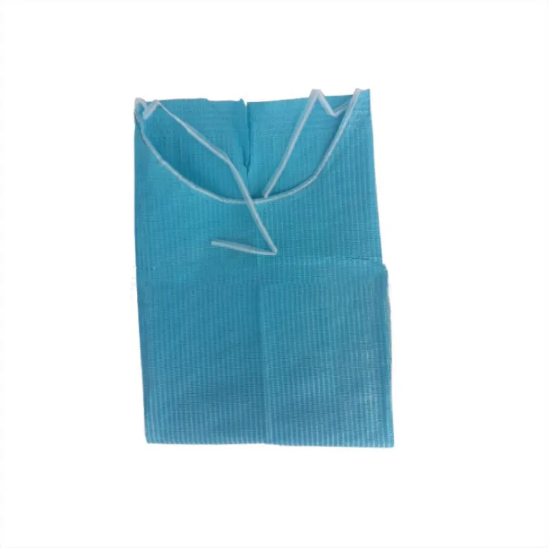 60 шт Стоматологическая Одноразовых шейный платок стоматологическая синий медицинского бумажный шарф зубные материалы, медицинские салон
